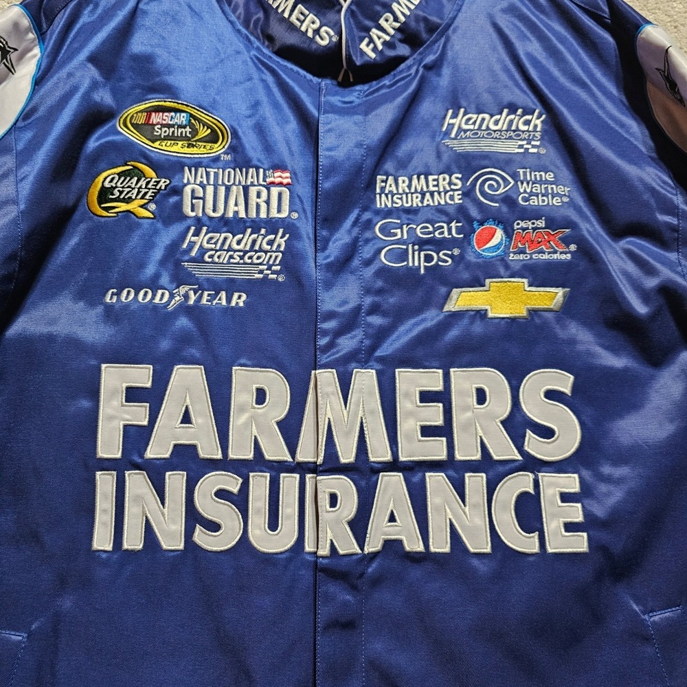 NASCAR Farmers Insurance Racing Jacket 2XL Men's Kasey Kahne Hendrick Motorsport - Picture 2 of 16
